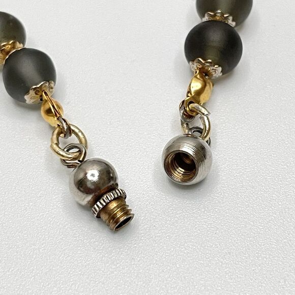 Artisan Handcrafted Vintage Venetian Murano Wedding Cake Glass Beaded Necklace - Picture 9 of 9